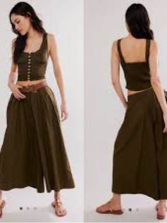 Free People Pants - Free People Into You Eyelet Pant Set Size Large